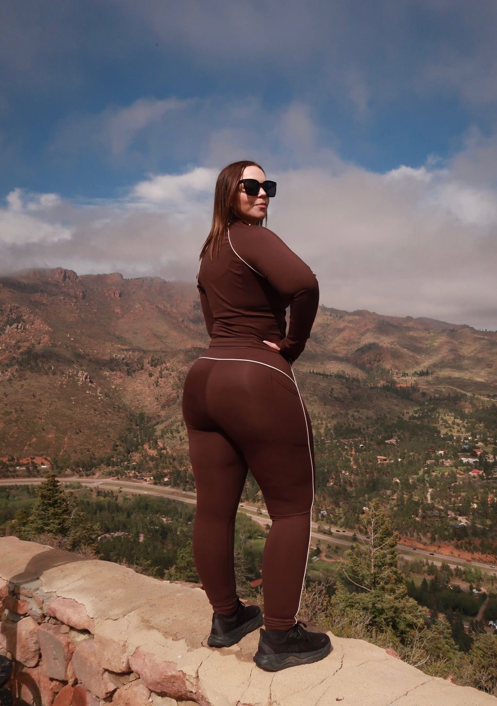 Mocha Active Leggings with Pocket