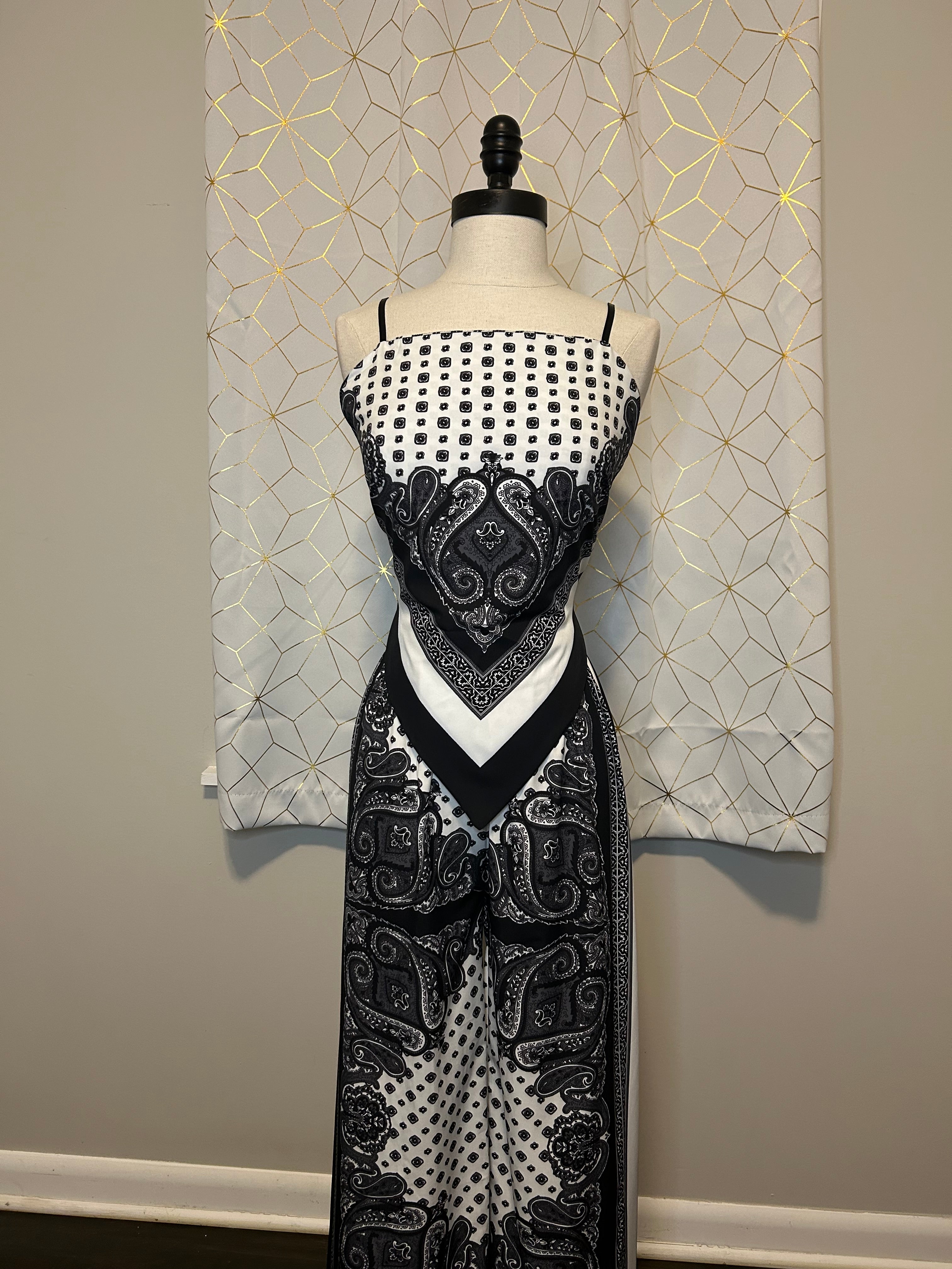 Tie Back Cami and Pants Set