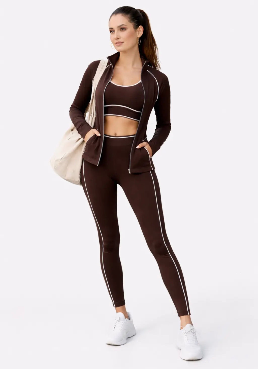 Mocha Active Leggings with Pocket