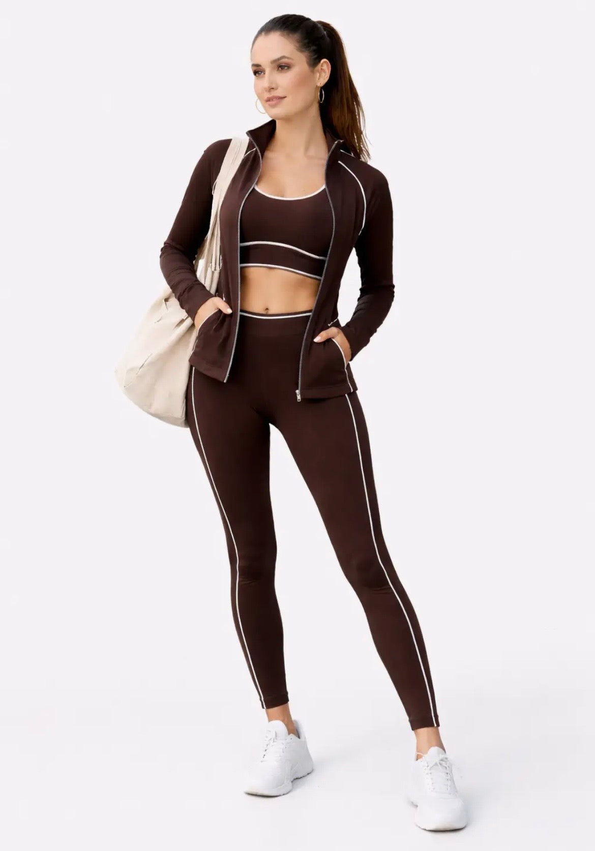 Mocha Active Leggings with Pocket